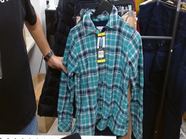 Blue Plaid Flannel Shirt