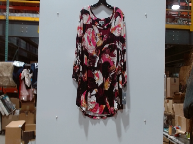 JM Collection Abstract Print Blouse