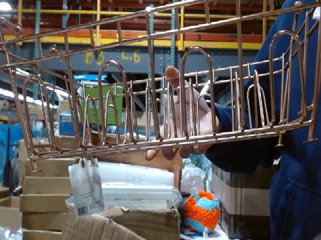 Copper Metal File Holder Rack