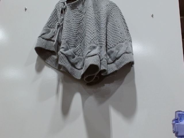 Gray Knit Poncho