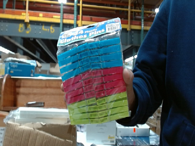 Smartly Store Plastic Clothes Pins