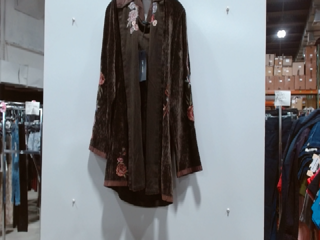 Lost Trace Brown Floral Velvet Jacket