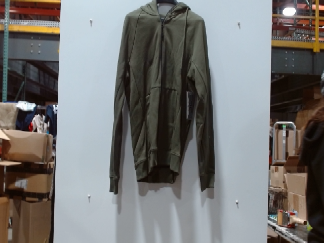 Lululemon Olive Green Cotton Blend Full Zip Hoodie