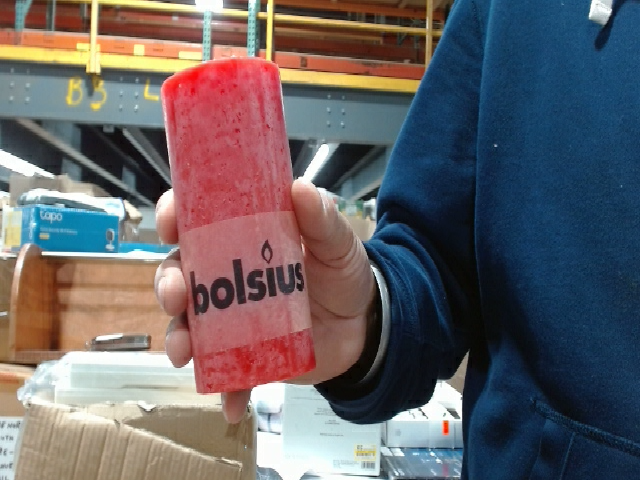 Bolsius Red Wax Candle