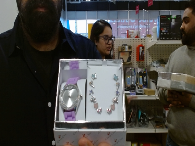 Cherry Chou Lavender Heart Watch and Earring Set