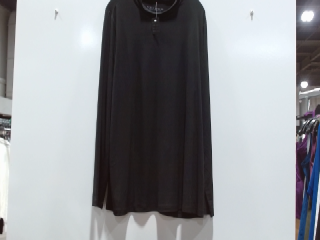 Perry House Black Cotton Long Sleeve Shirt