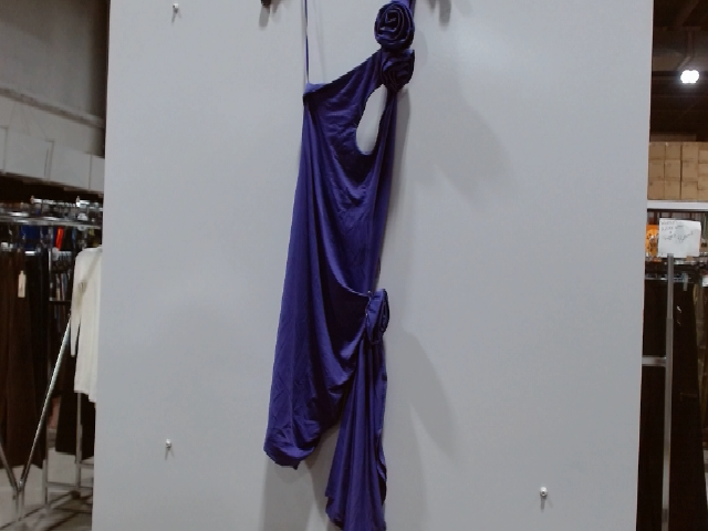 Purple One Shoulder Flower Dress