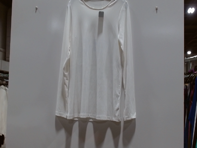White Long Sleeve Crew Neck Shirt