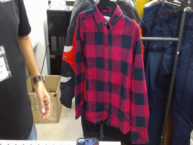 Pink Plaid Shirt