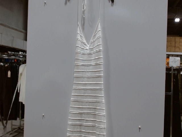 White Halter Neck Sleeveless Midi Dress