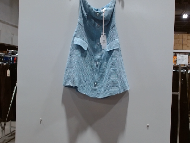 Free People Strapless Blue Mini Dress