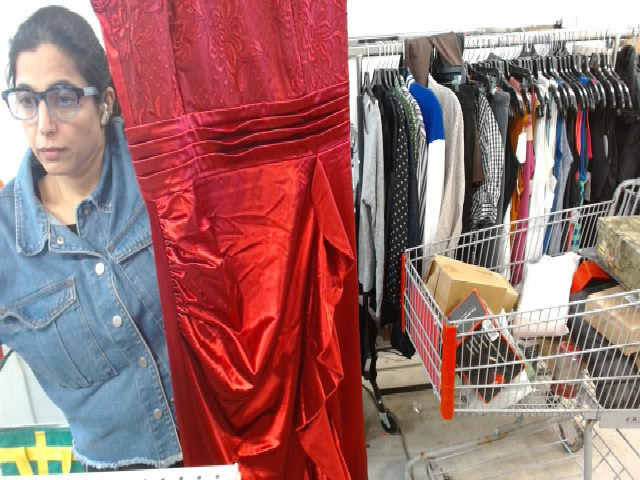 Elegant Red Satin Dress