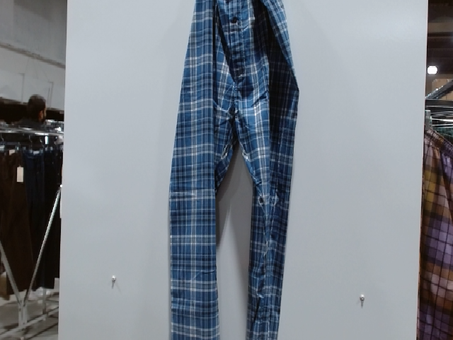 Blue Plaid Pants