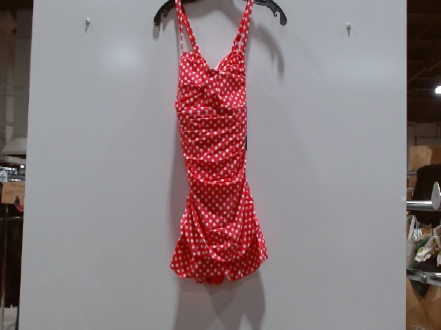 Unique Vintage Women's Red Polka Dot Swimsuit