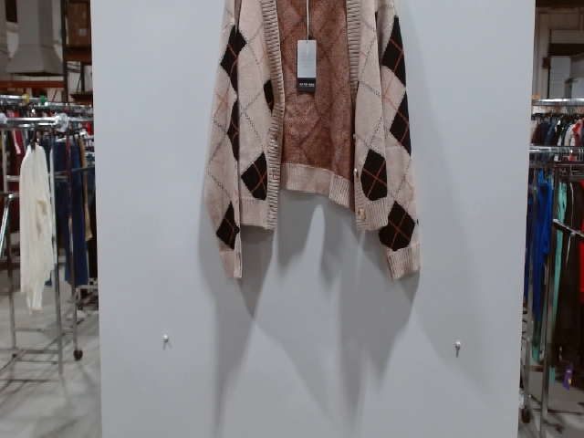 RE DONE Argyle Knit Cardigan