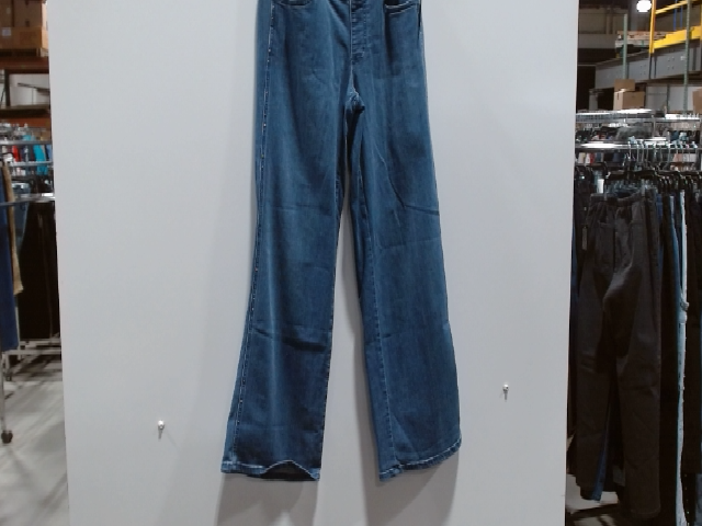 Wide Leg Pull On Denim Pants