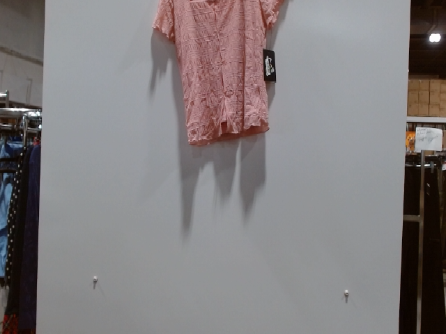 White House Black Market Pink Short Sleeve Blouse