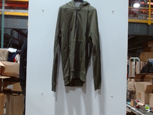 Lululemon City Sweat Zip Hoodie Mens Medium Olive Green Full Zip