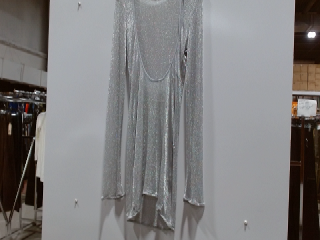Silver Long Sleeve Blouse