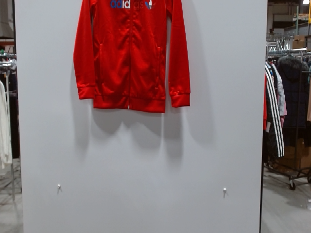 Adidas Red Polyester Activewear Jacket
