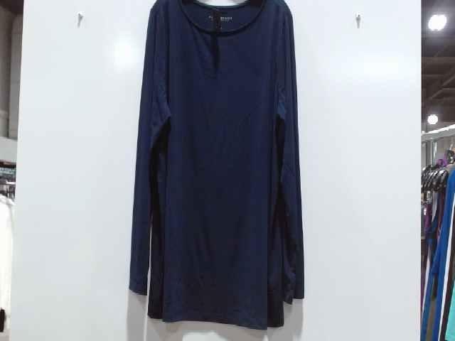 NY Collection Long Sleeve Boatneck Top