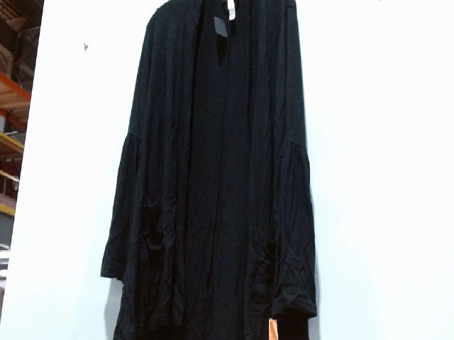 Black Open-Front Cardigan