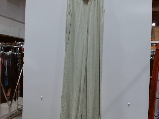 Linen Blend Wide Leg Pants