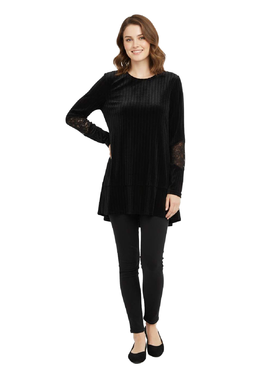 Moth Black Velvet Blouse