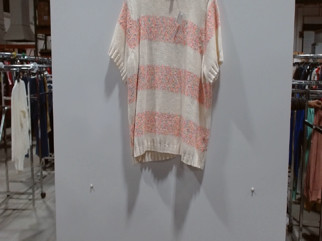 Christopher & Banks Striped Short Sleeve Sweater