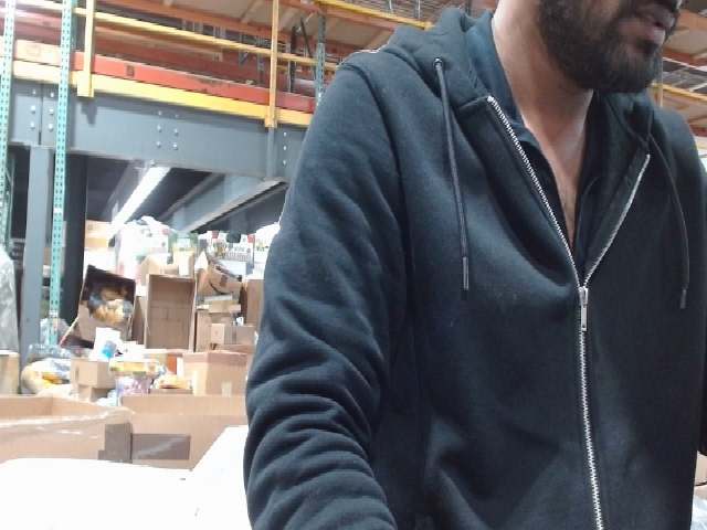 Black Cotton Blend Hoodie