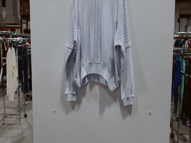 Free People Women's Blue Cotton Blend Activewear Sweatshirt