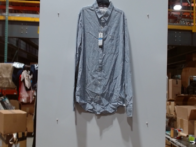 Goodfellow & Co. Standard Fit Patterned Long Sleeve Button-Down Shirt