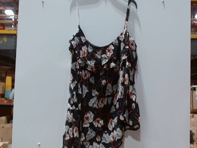 Forever 21 Women's Black Floral One Shoulder Blouse Size S