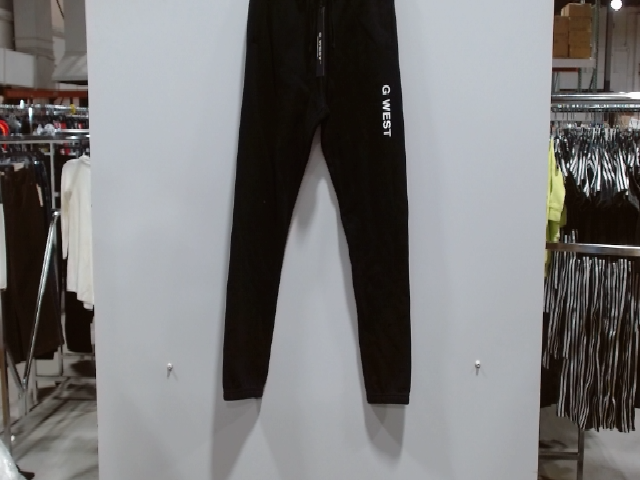 G. WEST Black Cotton Blend Joggers