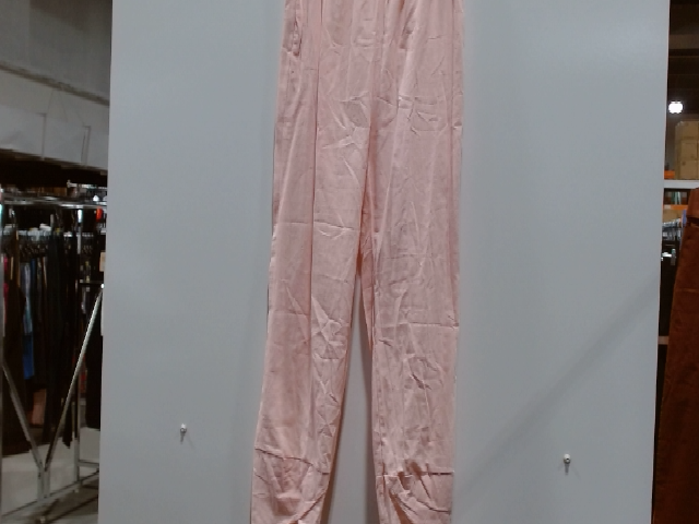 Pink Satin Pajama Pants