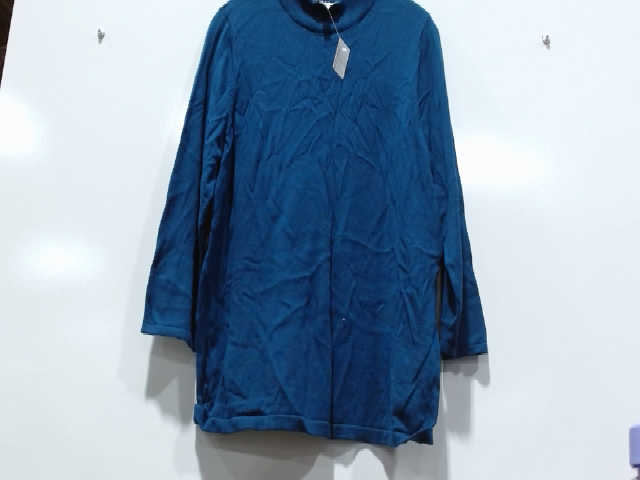 Womens Blue Cotton Sweater