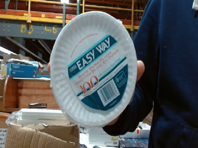 Easy Way White Paper Plates