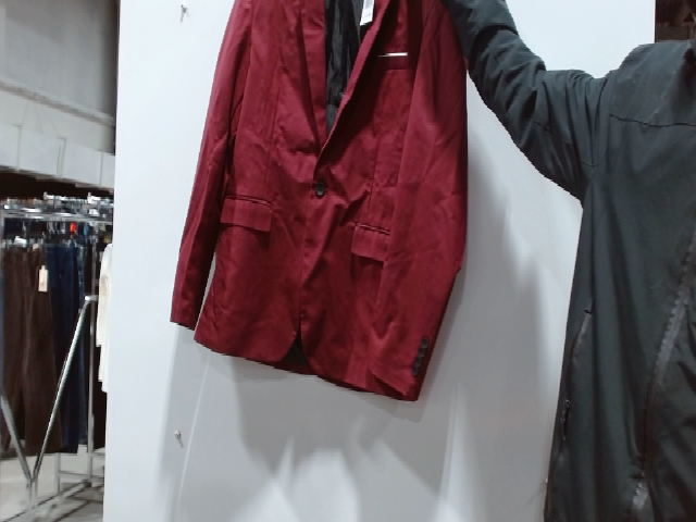Red Solid Unbranded Blazer