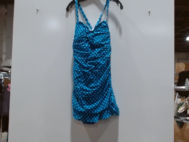 Blue Polka Dot Swimsuit