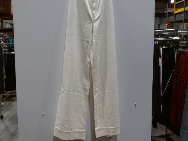 Free People Cream Wide Leg Pants