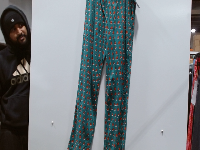 Teal Holiday Pajama Pants