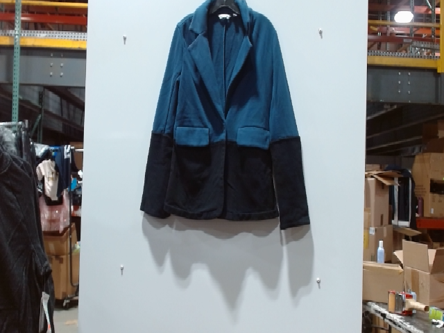Lands' End Women's Two-Tone Fleece Blazer
