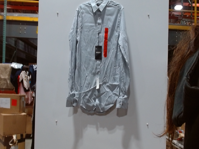 DKNY Women's Long Sleeve Button Down Shirt