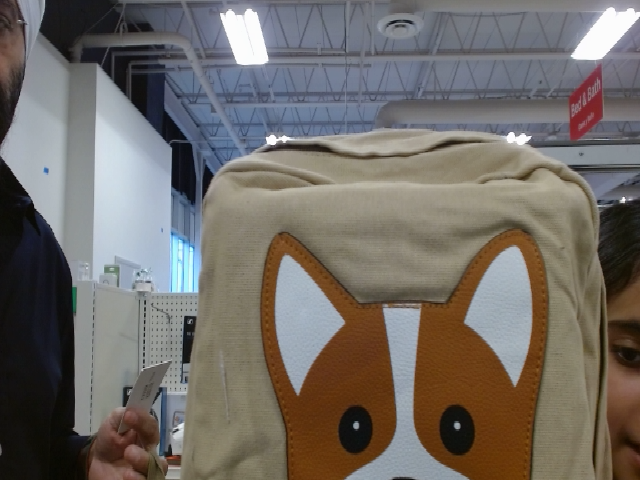 Corgi Dog Canvas Backpack