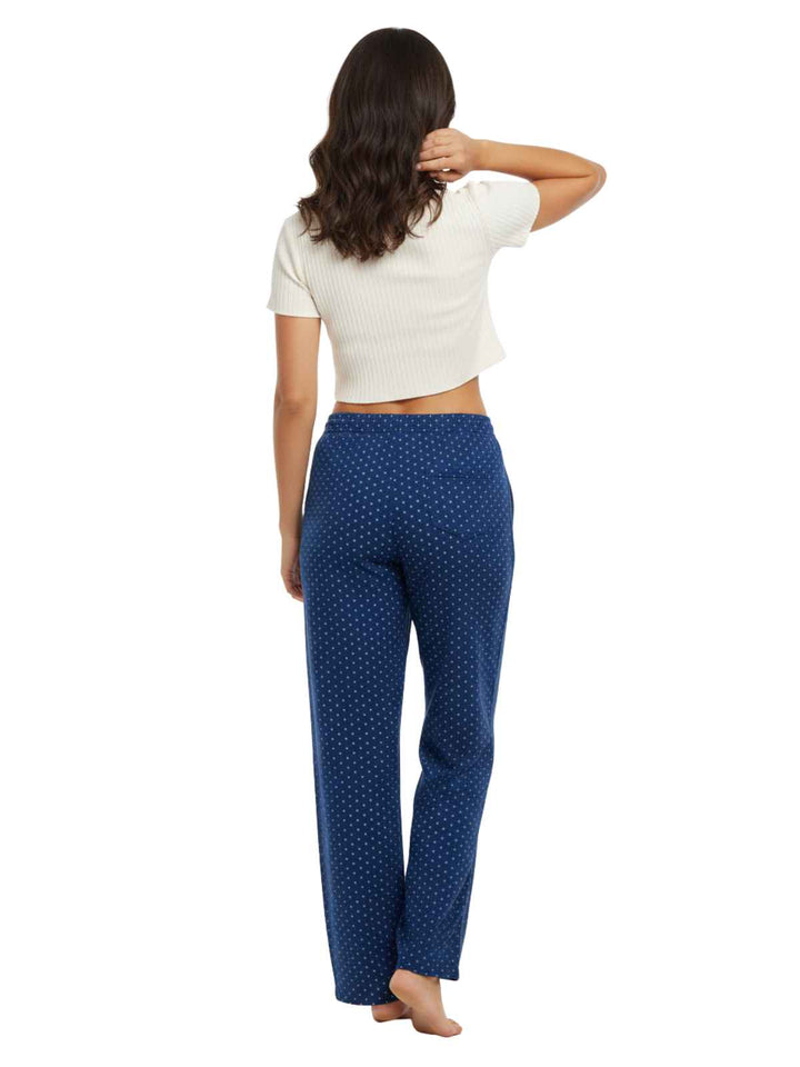 Stars Above Women's Dot Print Pajama Pants Blue