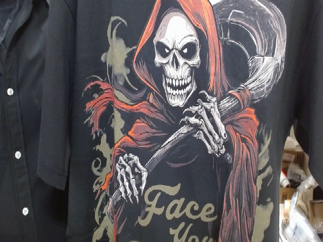 Grim Reaper Face Your Fear T-shirt