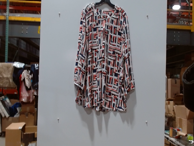 Geometric Print Blouse