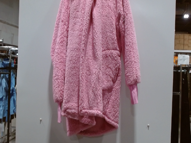 Pink Fleece Hooded Lounger