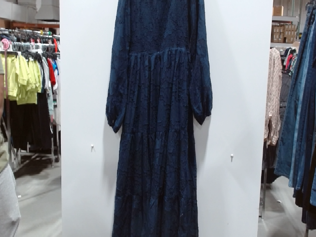 Free People Blue Floral Tiered Midi Dress