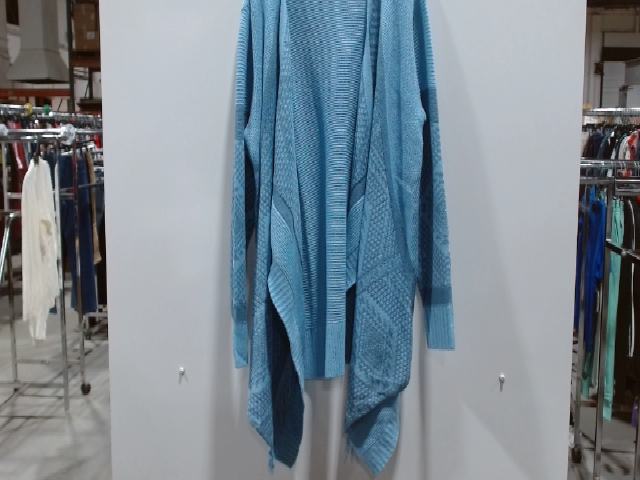 Cynthia Rowley Women's Blue Cotton Blend Cardigan Sweater